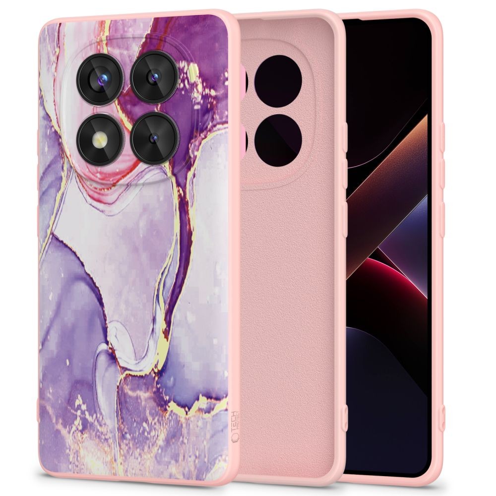 Marble spalvos dėklas "Tech-Protect Icon" telefonui Xiaomi Redmi Note 14 Pro 5G / Poco X7 5G