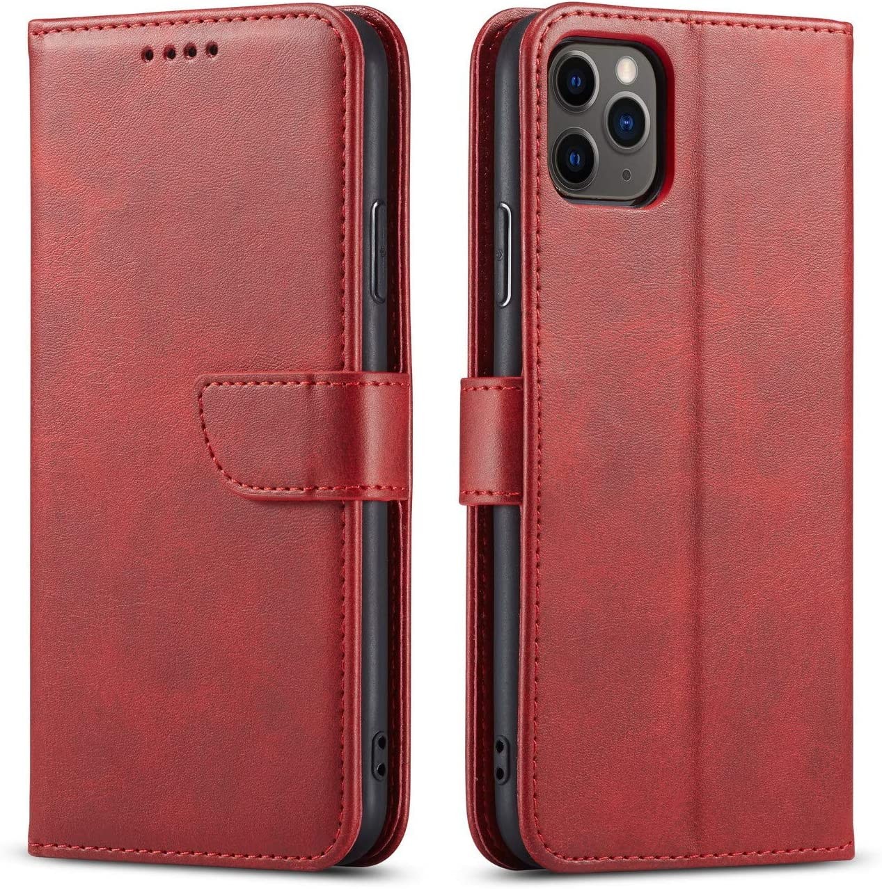 Dėklas Wallet Case Samsung A155 A15 4G/A156 A15 5G raudonas