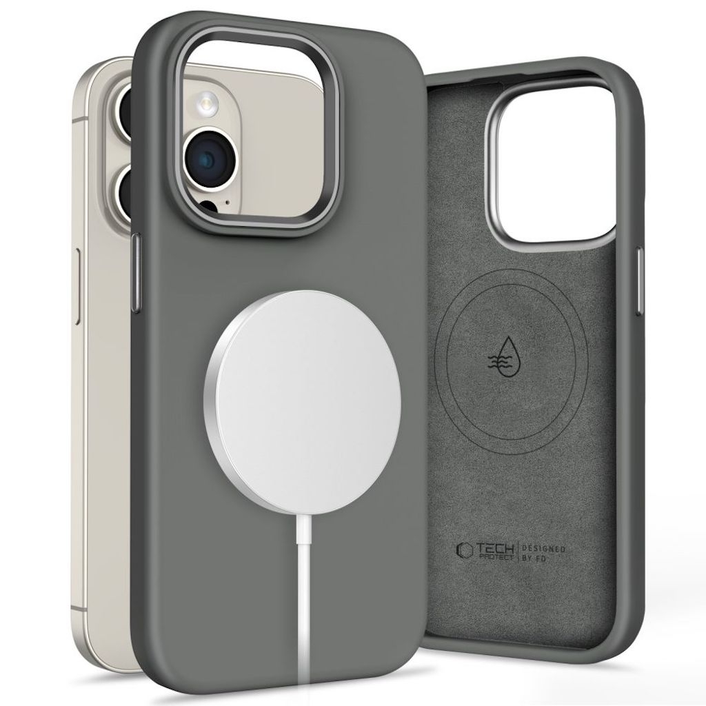 Tech-Protect Silicone Pure MagSafe iPhone 15 Pro Max case - Clay - 321933