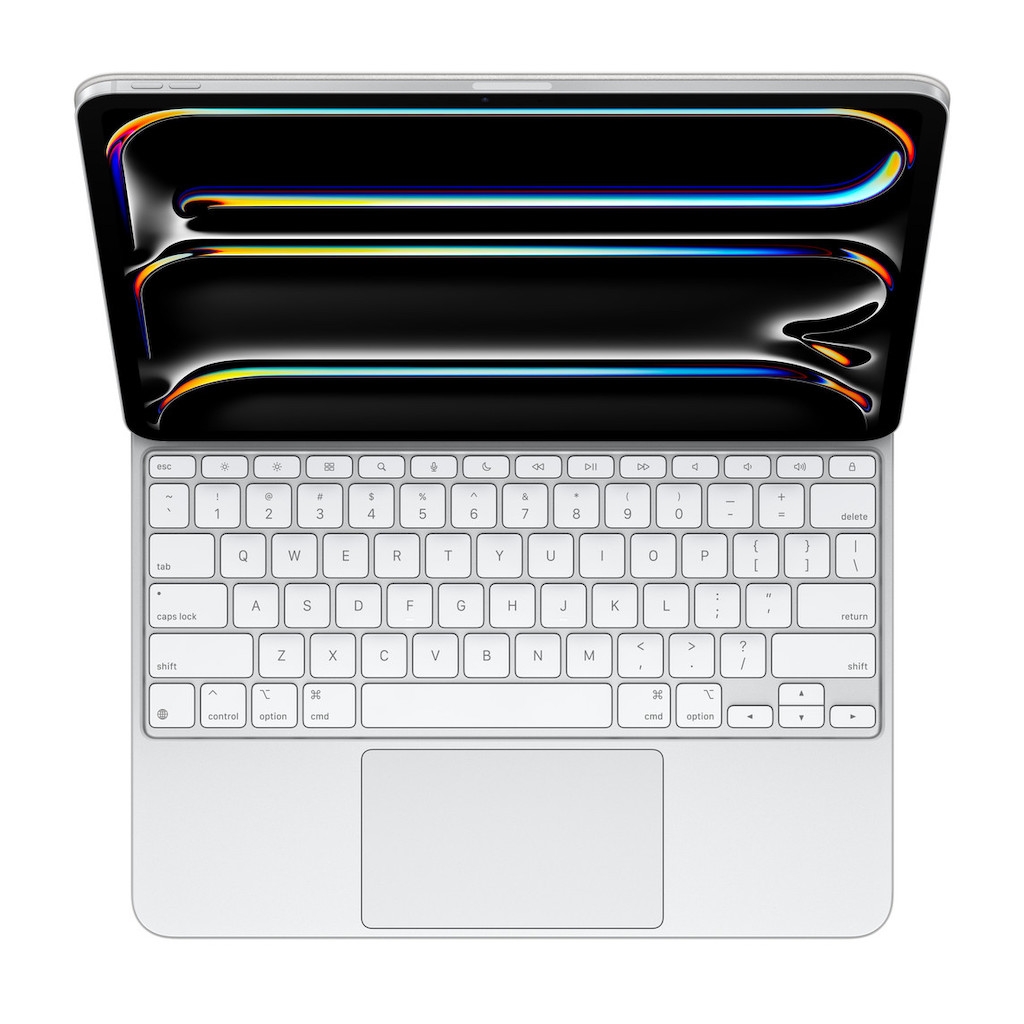 Apple Magic Keyboard iPad Pro 13" M4 dėklas-klaviatūra su Trackpad - White - MWR43Z/A