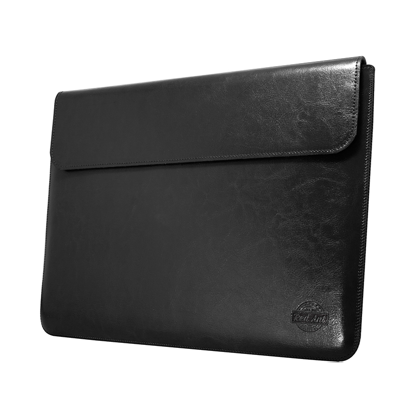 Rankų darbo odinis dėklas MacBook Pro 14 - juodas - 0474-PRO14