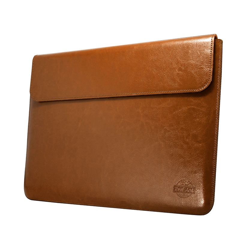 Rankų darbo odinis dėklas MacBook Pro 14 - rudas - 0478-PRO14