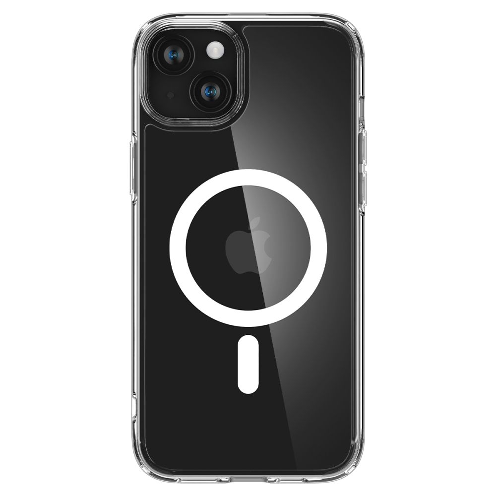 Spigen iPhone 15 Plus case with MagSafe - Clear White - ACS06660