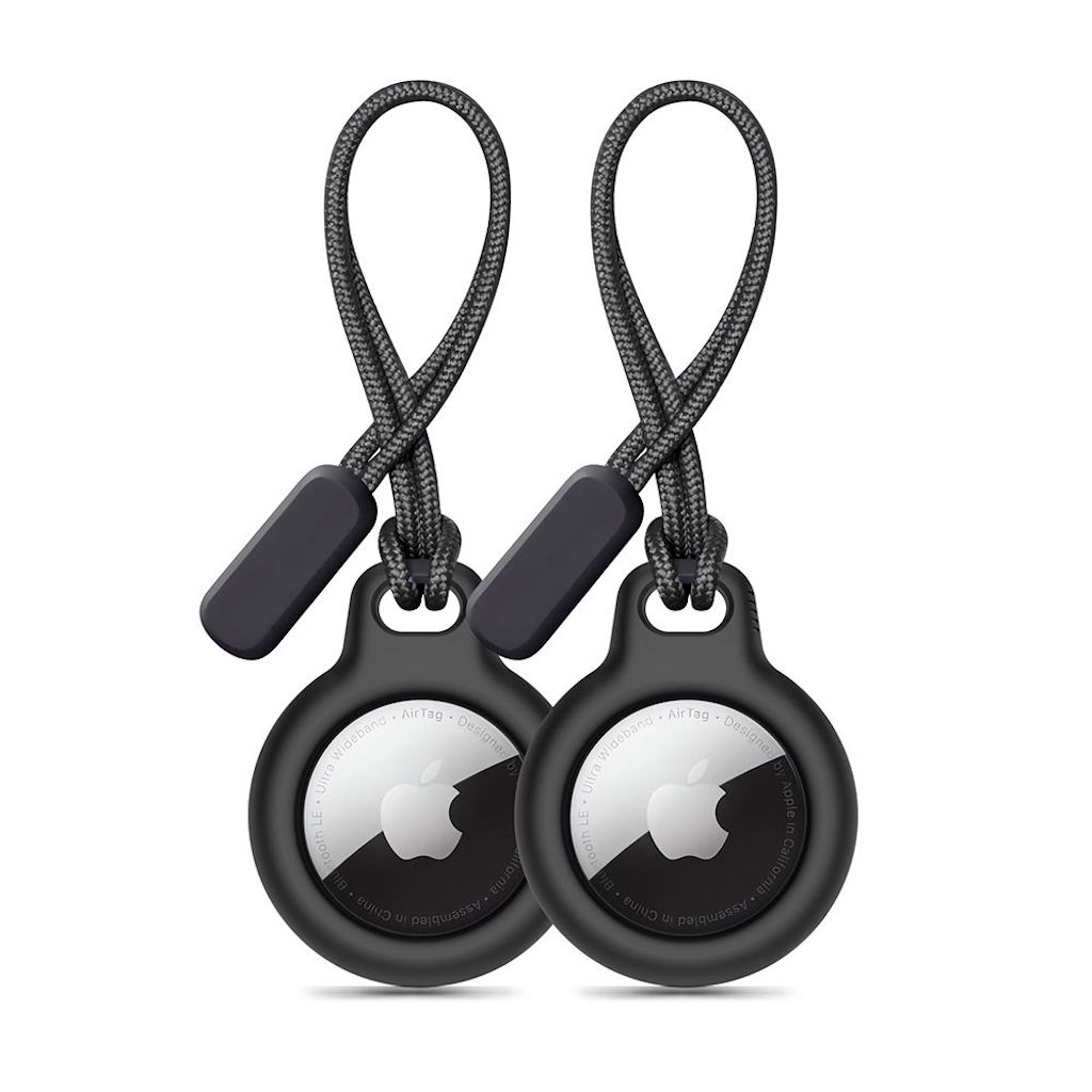 Tech-Protect Apple AirTag Rough Chain dėklas - Black (2x Pack) - 360772