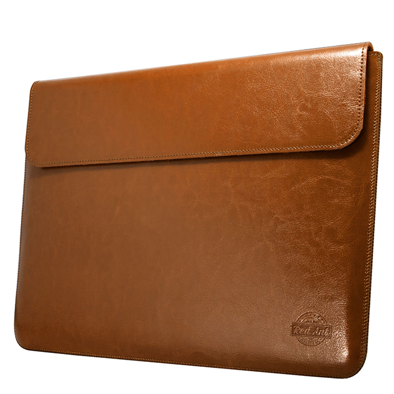 Rankų darbo odinis dėklas MacBook Pro 16 - rudas - 0308-PRO16