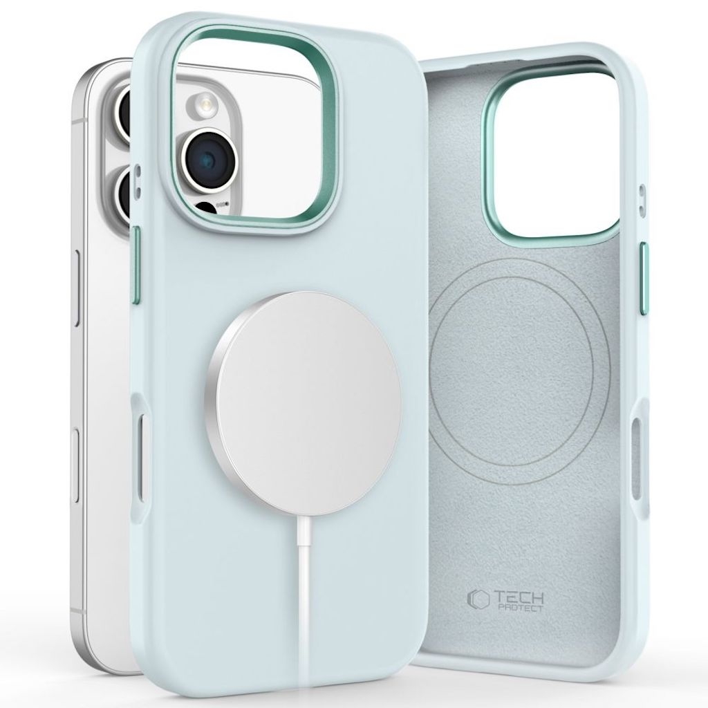 Tech-Protect Silicone Pure MagSafe iPhone 16 Pro case - Sky Blue - 372591