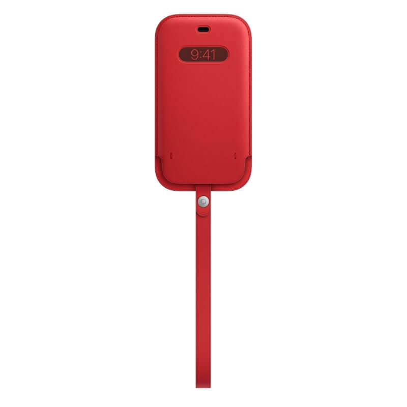 Apple iPhone 12 Pro Max Leather Sleeve with MagSafe - (PRODUCT)RED - MHYJ3ZM/A