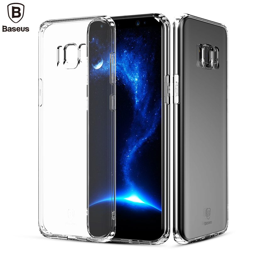 Plonas ir skaidrus Samsung S8 dėklas BASEUS Simple