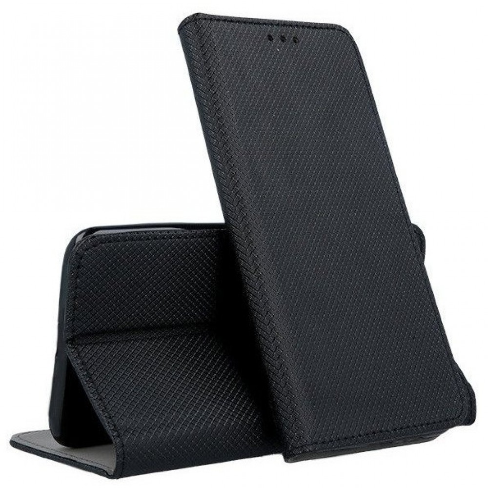 Juodas atverčiamas dėklas ''Smart Magnet'' telefonui Xiaomi Redmi Note 10 / 10s