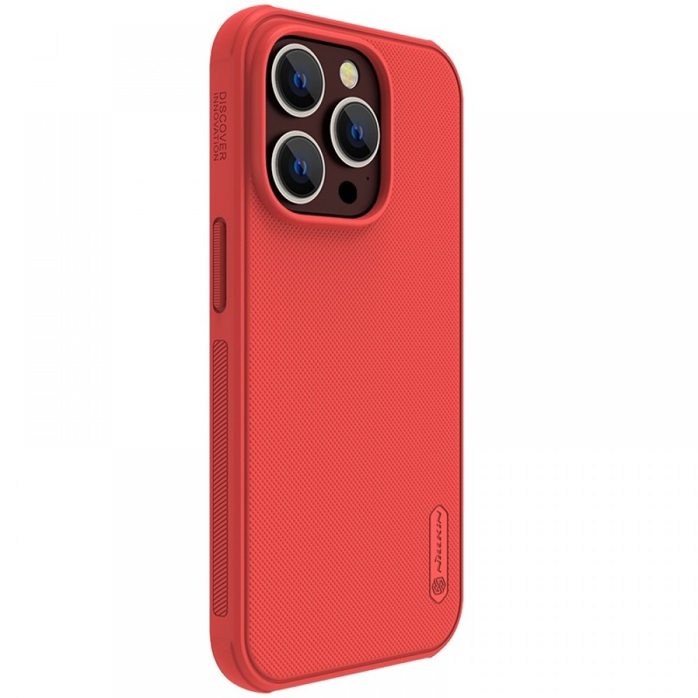 Raudonas dėklas "Nillkin Super Frosted Shield Pro" telefonui Samsung Galaxy A54 5G