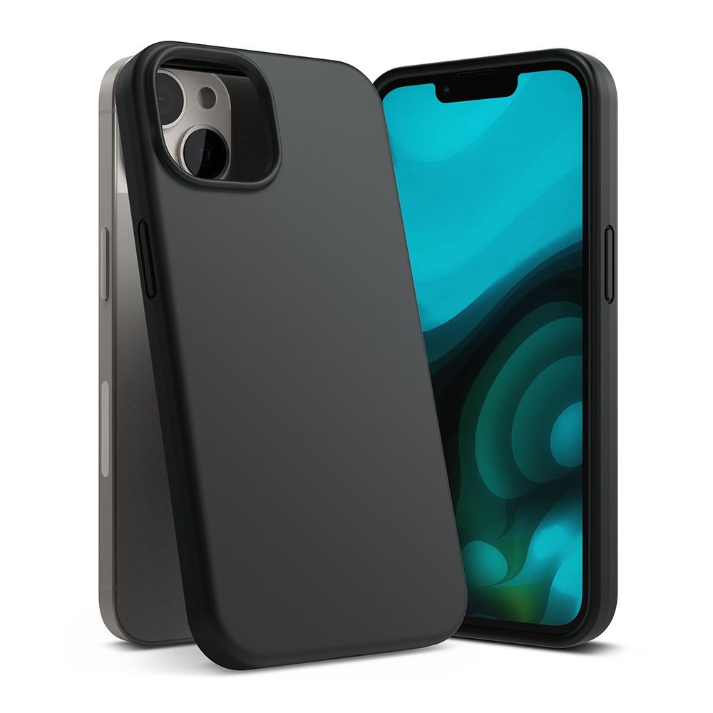 Juodas dėklas "Ringke Silicone" telefonui iPhone 14