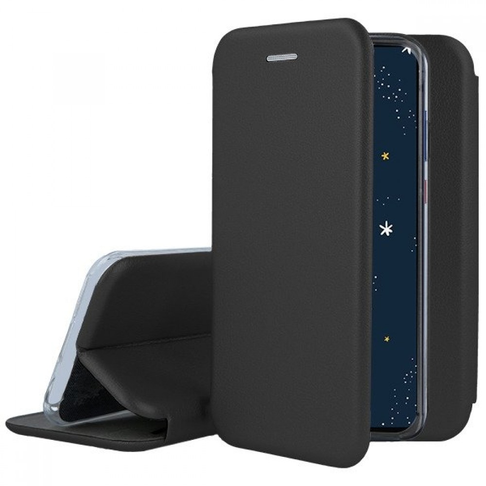 Juodas atverčiamas dėklas "Book Elegance" telefonui Huawei P30 Lite