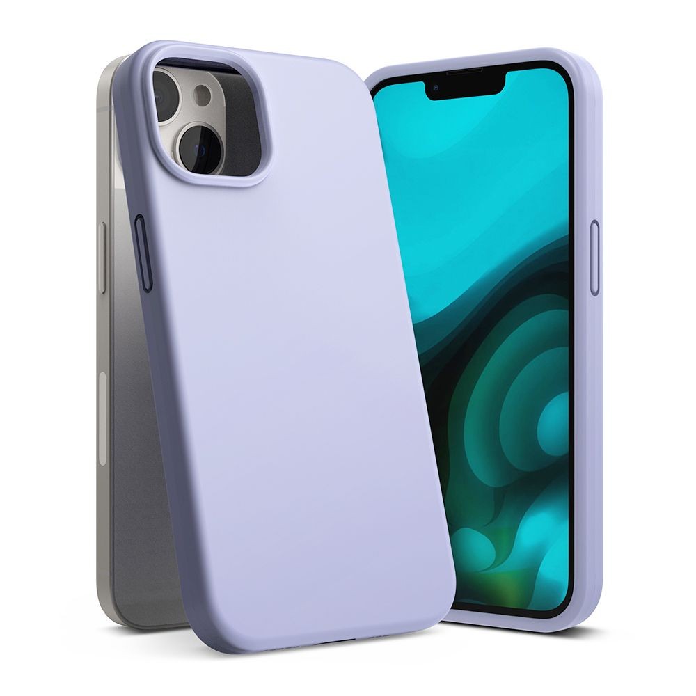 Levandų spalvos dėklas "Ringke Silicone" telefonui iPhone 14