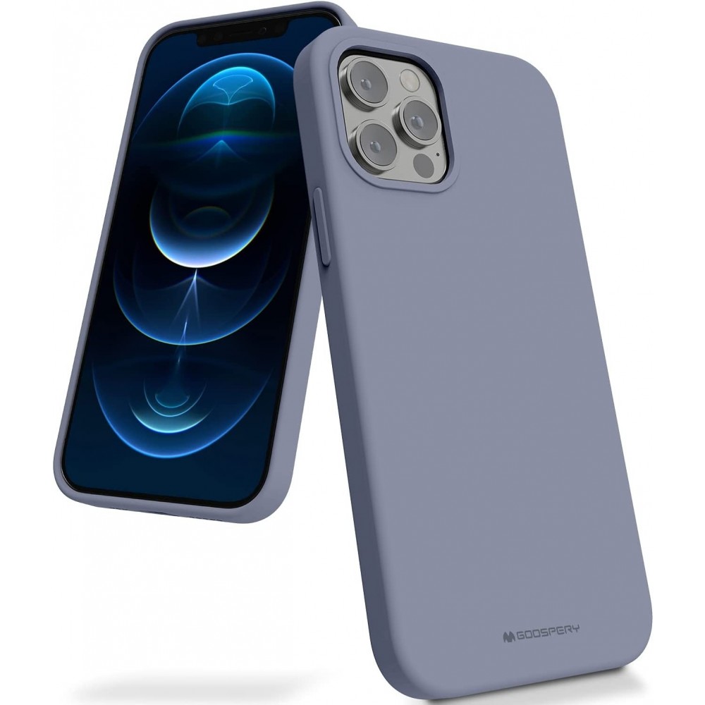 Levandų pilkos spalvos dėklas "Mercury Silicone Case" telefonui iPhone 15 Plus