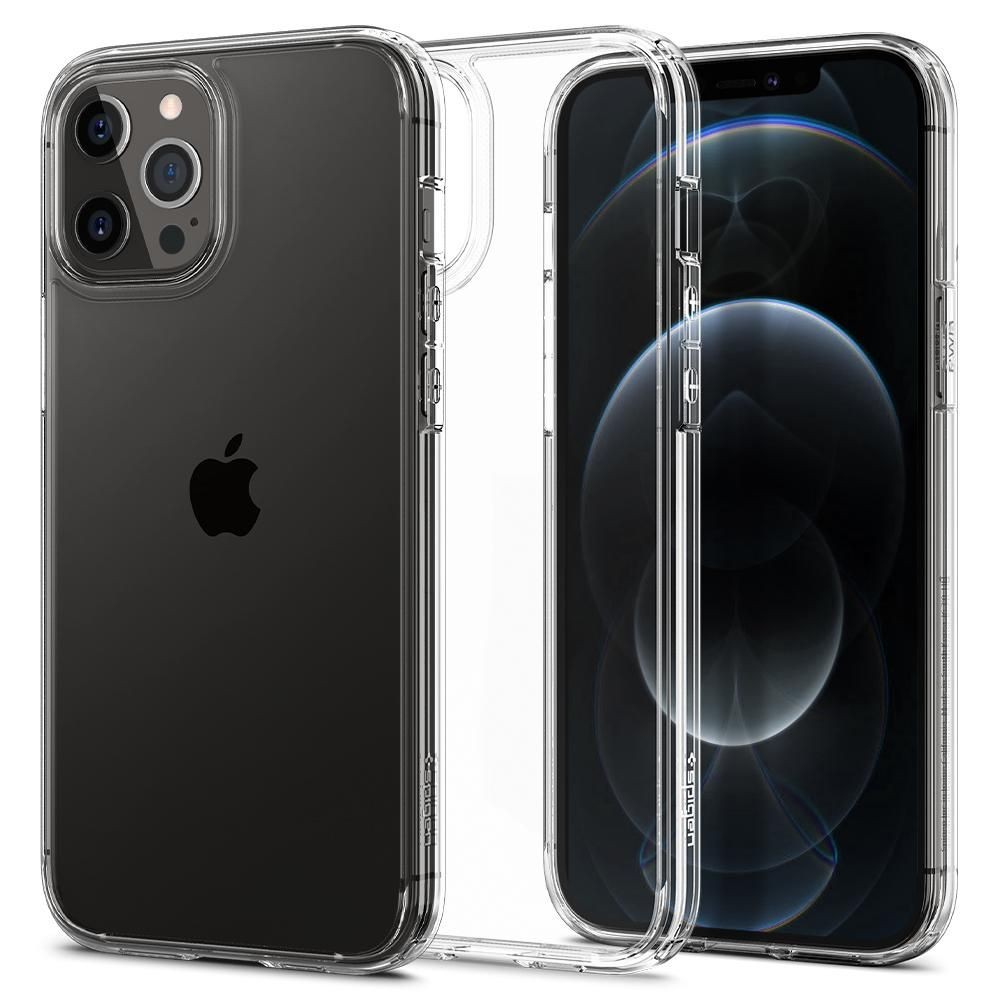 Itin tvirtas skaidrus dėklas "Spigen Ultra Hybrid" telefonui iPhone 12/12 Pro