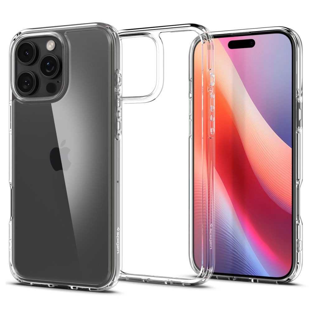 Itin tvirtas skaidrus dėklas "Spigen Ultra Hybrid" telefonui Apple iPhone 16 Pro