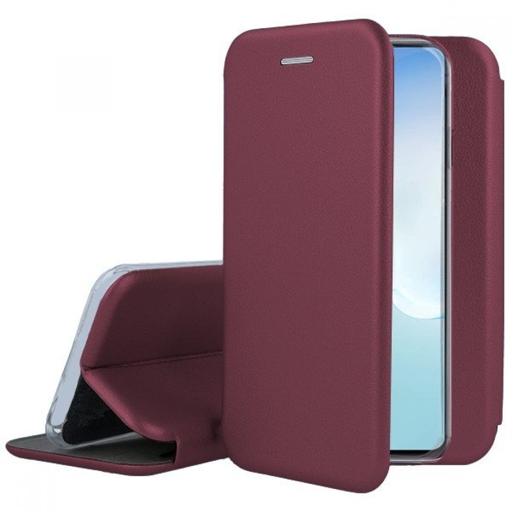 Bordo spalvos dėklas ''Book elegance'' telefonui Xiaomi Redmi 9