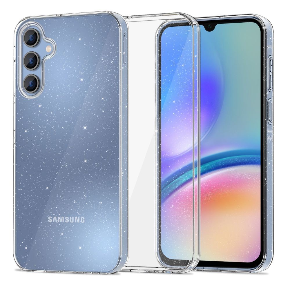 Skaidrus dėklas su blizgučiais "Tech-Protect Flexair Hybrid" telefonui Samsung Galaxy A05S