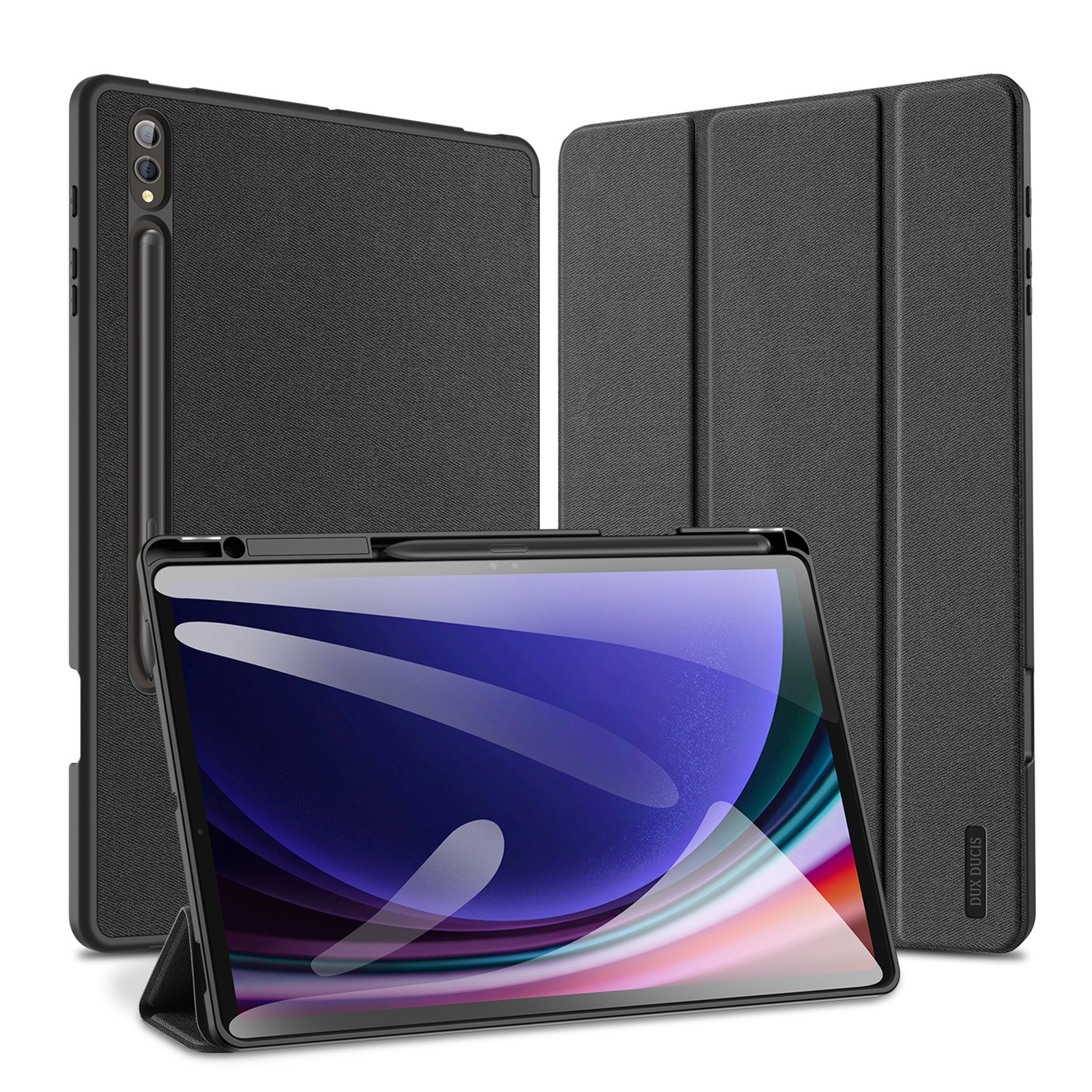 Dėklas Dux Ducis Domo Samsung X820 Tab S10 Plus/X610/X616 Tab S9 FE Plus juodas