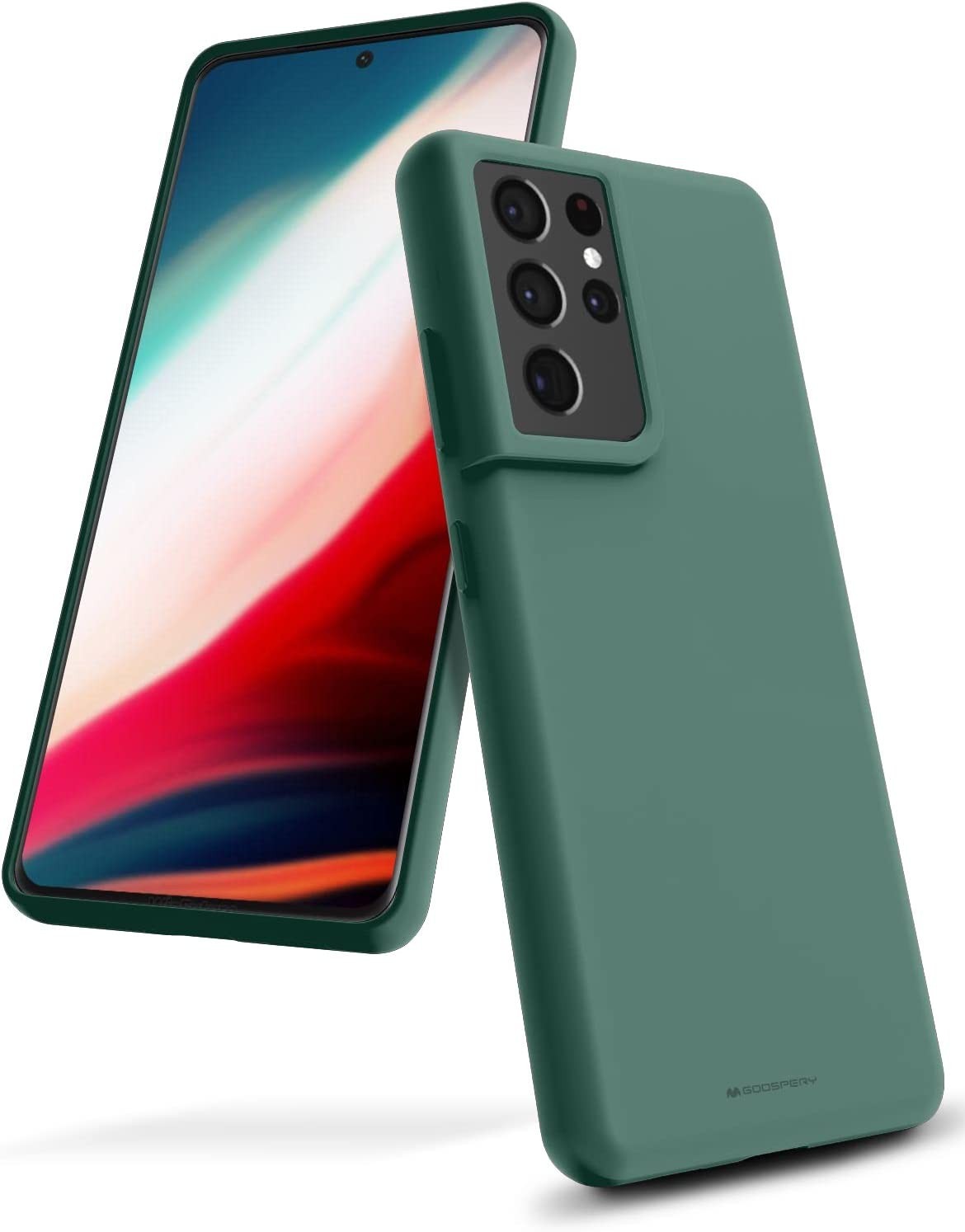 Dėklas Mercury Silicone Case Samsung S936 S25 Plus tamsiai žalias
