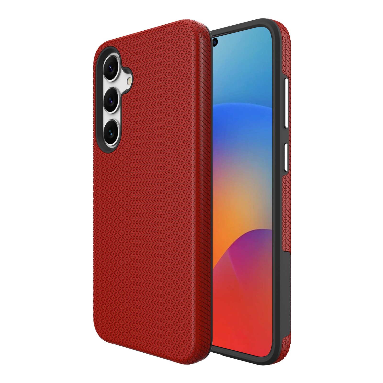 Dėklas Perfectionists Triangle Case Samsung S926 S24 Plus/S936 S25 Plus raudonas