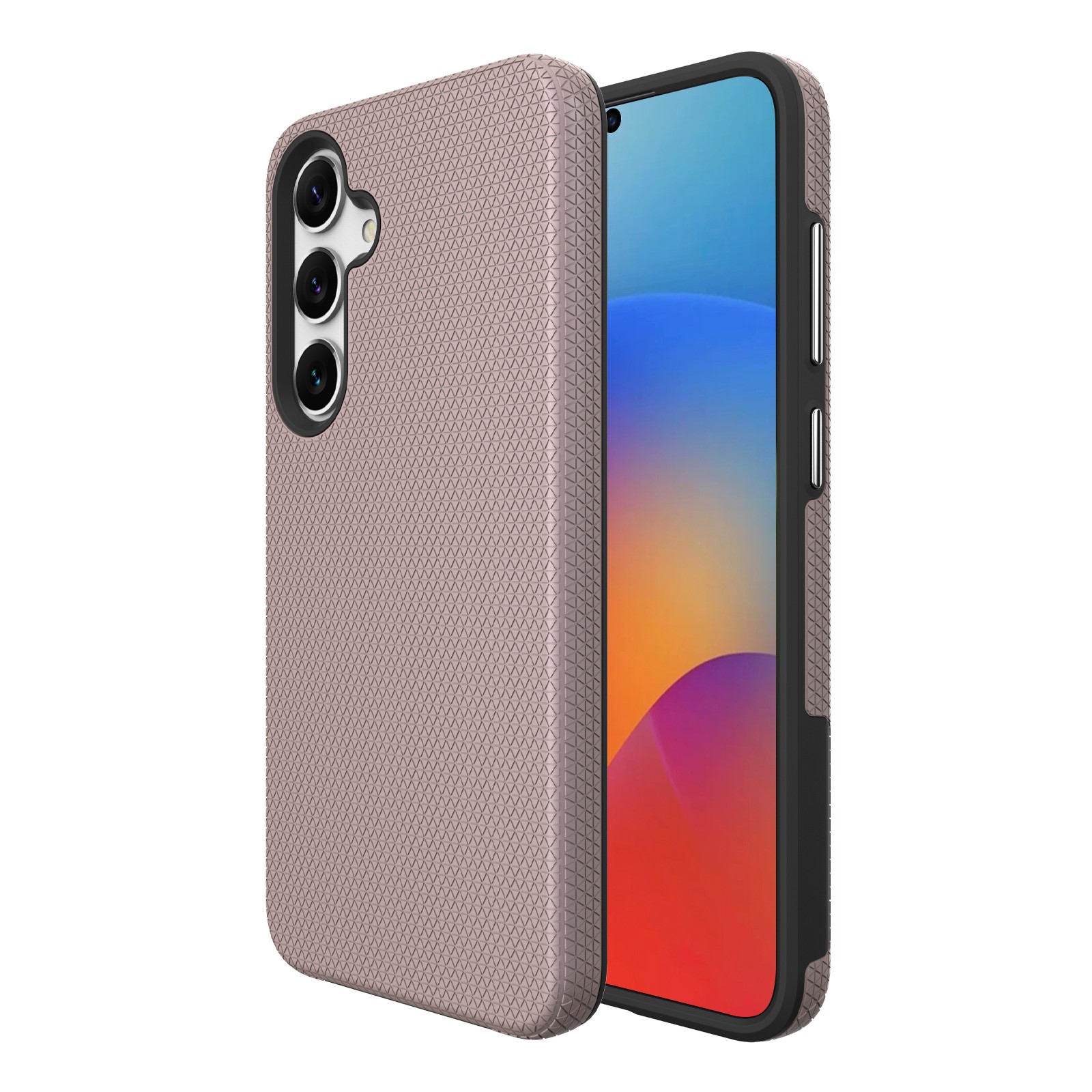 Dėklas Perfectionists Triangle Case Samsung S926 S24 Plus/S936 S25 Plus rožinio aukso