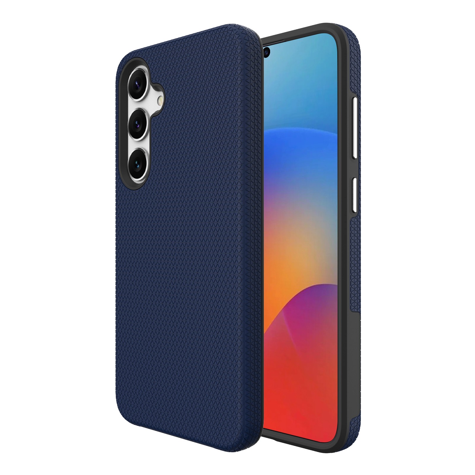 Dėklas Perfectionists Triangle Case Samsung S926 S24 Plus/S936 S25 Plus tamsiai mėlynas