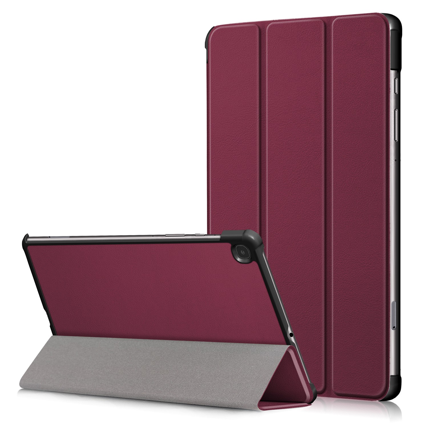 Dėklas Reach Smart Leather Samsung X910/X916 Tab S9 Ultra tamsiai raudonas