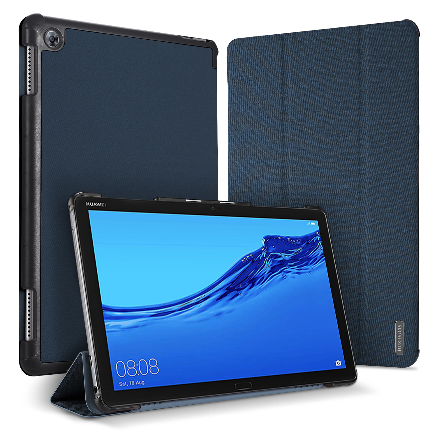 Dėklas Dux Ducis Domo Apple iPad Air 4/5/6/7 2020/2022/2024/2025 10.9/11 tamsiai mėlynas