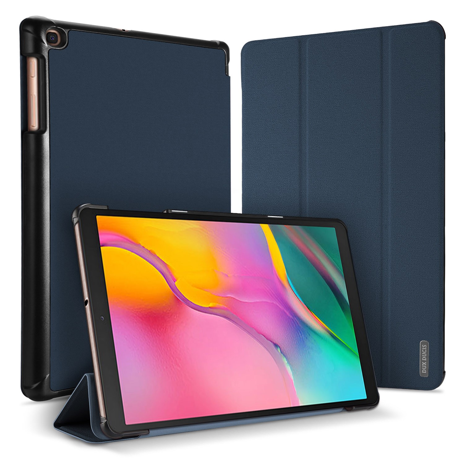 Dėklas Dux Ducis Domo Samsung X520/X526 Tab S10 FE/X510/X516 Tab S9 FE tamsiai mėlynas