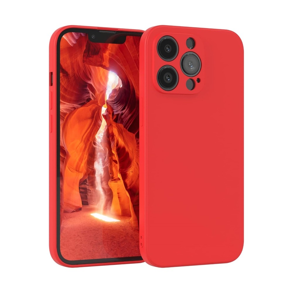 Dėklas Liquid Silicone 1.5mm Xiaomi Redmi Note 13 5G/Redmi Note 14S raudonas