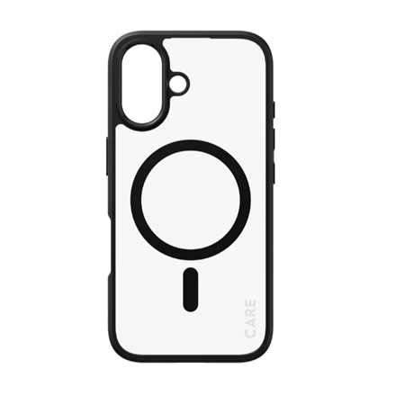 PanzerGlass | CARE Back cover for mobile phone - MagSafe compatibility | Apple iPhone 16 | Recycled plastic | Black|1357