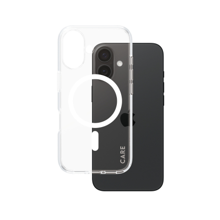 PanzerGlass CARE by PG White MagSafe iPhone16 6.1 mobiliojo telefono dėklas Permatomas|1337