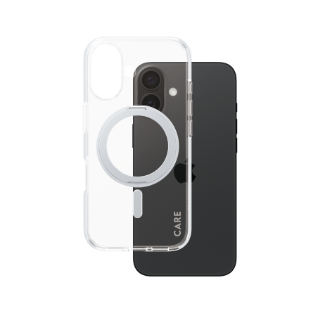 PanzerGlass CARE by PG SLV Kick/MagS iPhone16 6.1 mobiliojo telefono dėklas Permatomas|1325
