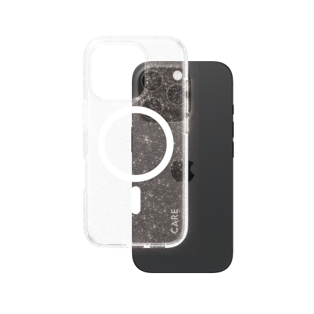 PanzerGlass CARE by PG White MagS iPhone16 6.3 Pro mobiliojo telefono dėklas Permatomas|1342