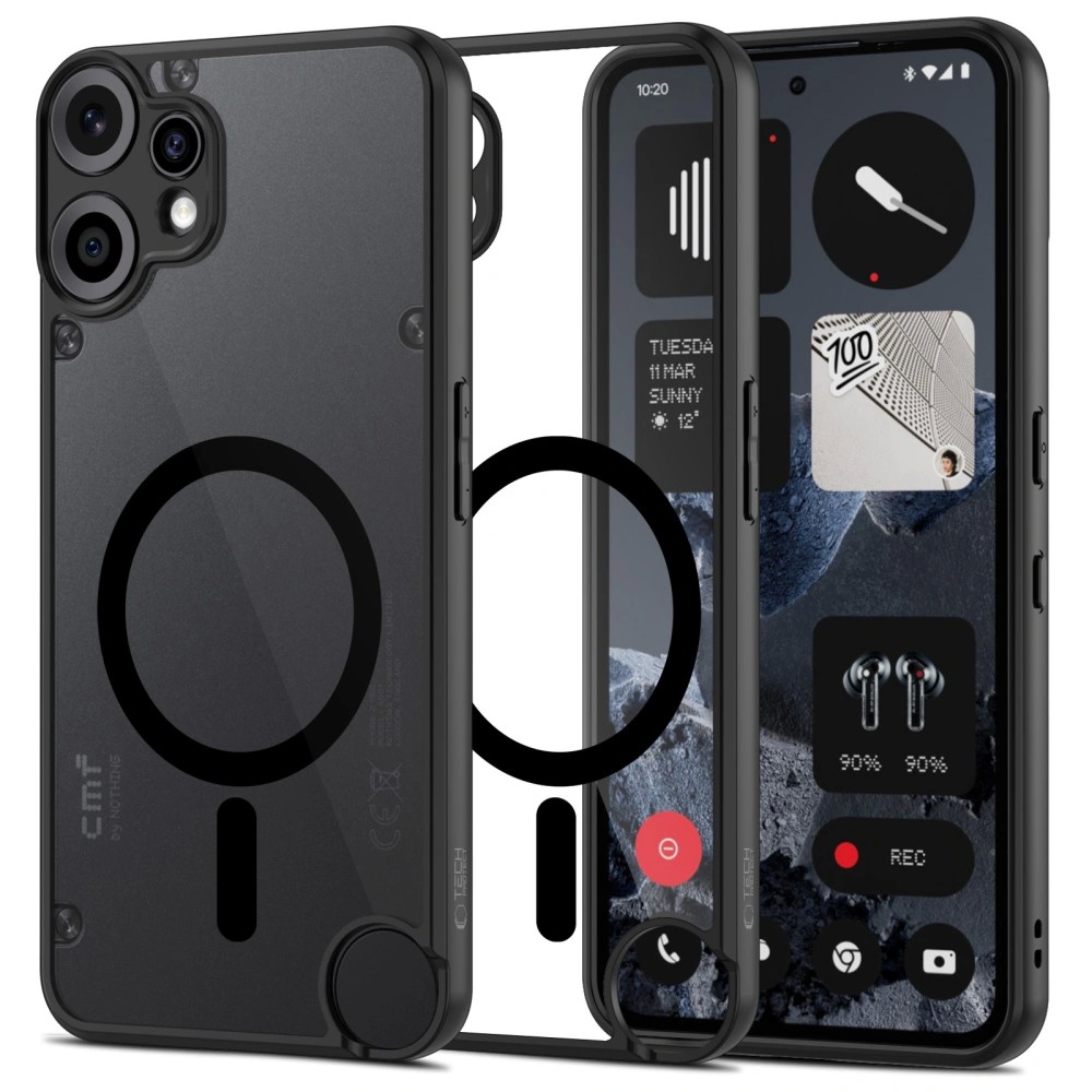Dėklas Tech-Protect Magmat Magsafe Nothing CMF Phone 2 Pro juodas