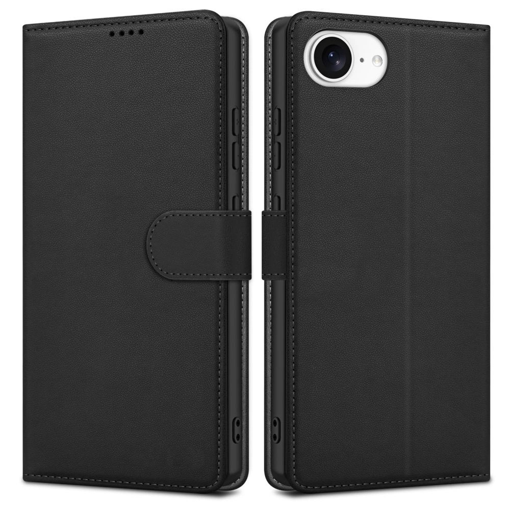 Dėklas Fancy Wallet Samsung A165 A16 4G/A166 A16 5G juodas