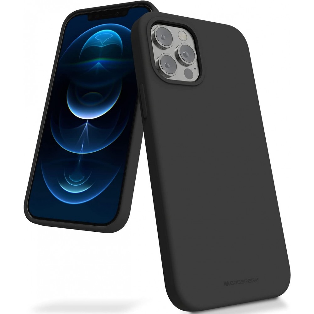 Juodas dėklas "Mercury Silicone Case" telefonui Samsung Galaxy A56 5G