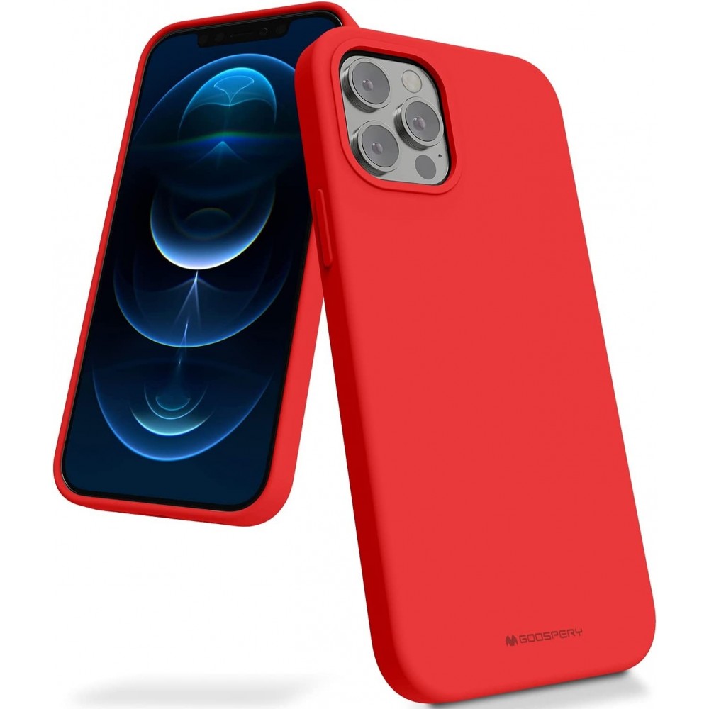 Raudonos spalvos dėklas "Mercury Silicone Case" telefonui Samsung Galaxy A56 5G