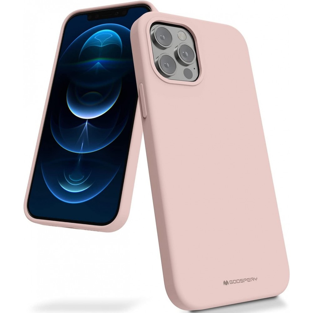 Rožinio smėlio spalvos dėklas "Mercury Silicone Case" telefonui Samsung Galaxy A56 G