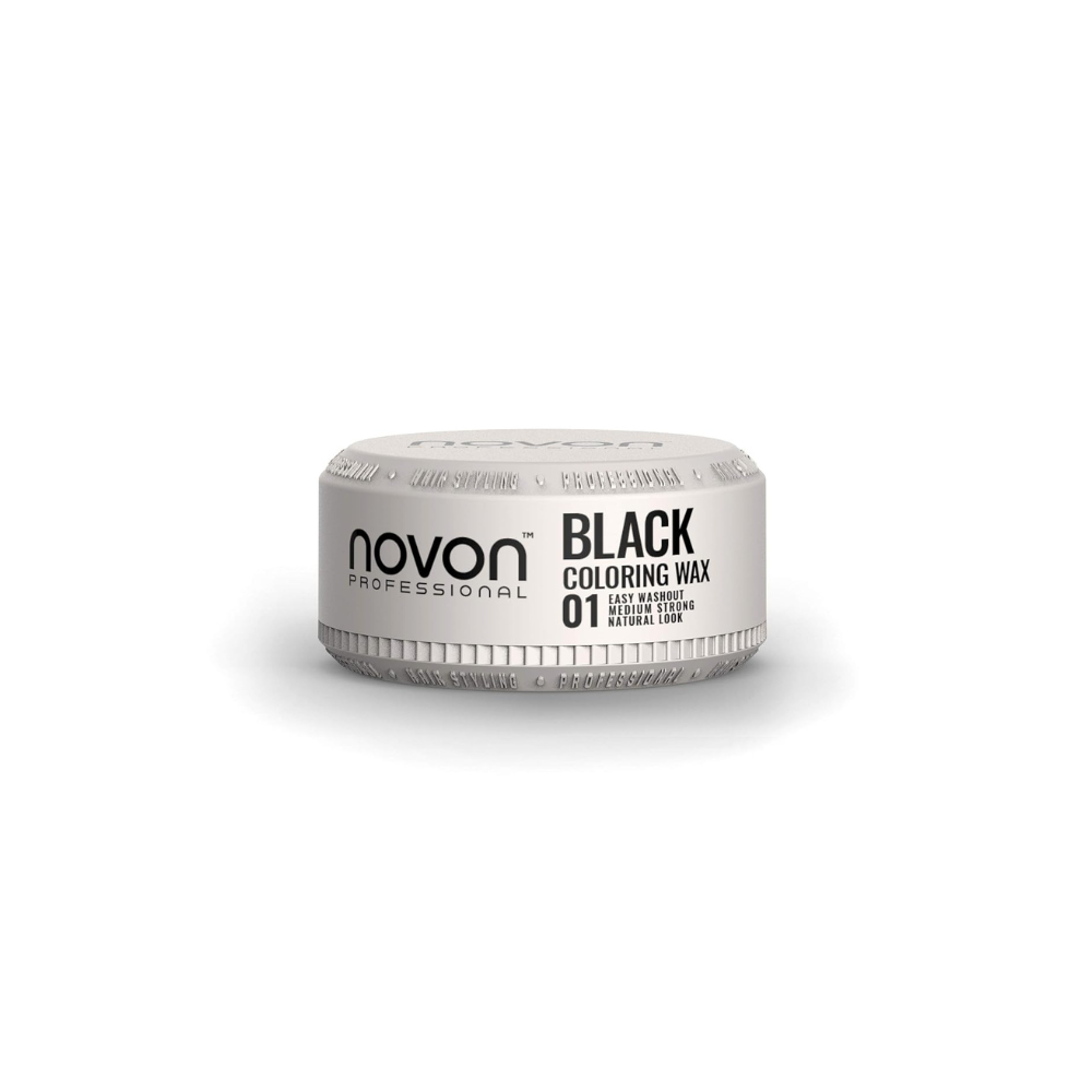 Novon Coloring Wax Dažantis vaškas plaukams ir barzdai, 01 BLACK, 100ml