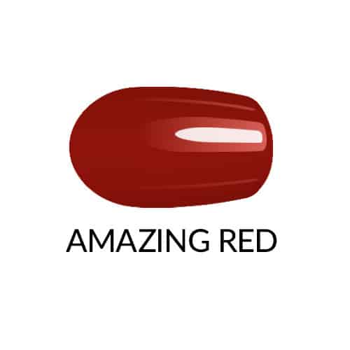 Nagų lakas GEL FINISH - Amazing Red