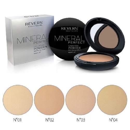 Kompaktinė pudra REVERS COSMETICS MINERAL PERFECT, 9 g, Nr. 02