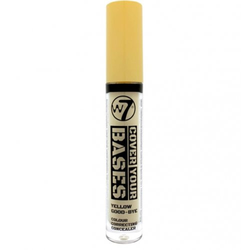 W7 Cosmetics Cover Your Bases Concealer Maskuoklis, Yellow Good-Bye