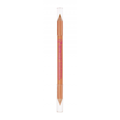 W7 Cosmetics Duo-Highlighter Pencil Ryškinamasis pieštukas akims, Amber