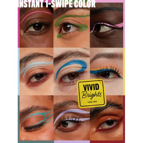 NYX Professional Makeup Vivid Brights Colored Liquid Eyeliner Akių apvadas, 06 Blue Thang