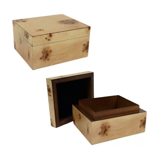 Medinė papuošalų dėžutė PARLANE, 15x13x8 cm