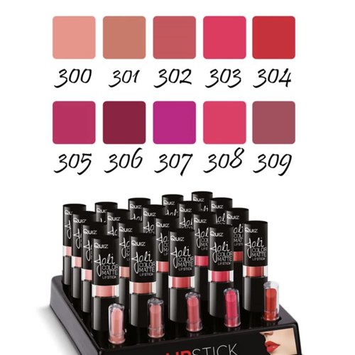 Lūpų dažai QUIZ COSMETICS JOLI MATTE, Nr. 306