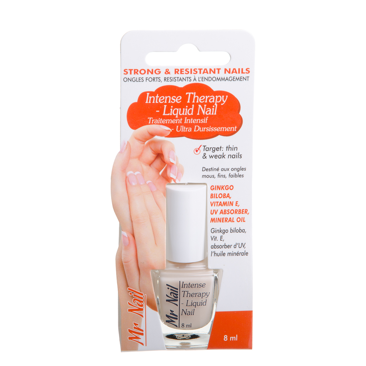 MR. NAIL INTENSE THERAPY-LIQUID NAIL, lakas nagams, 8 ml