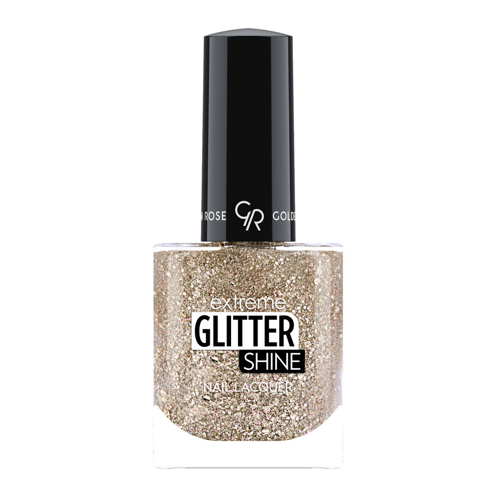 Nagų lak. Golden Rose Extreme gel glitter, 10.2ml Nr.207